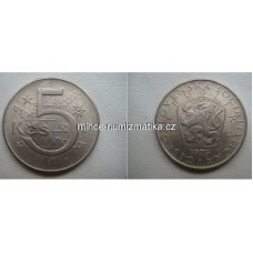 5 Kčs 1974 varianta velká 4 RL